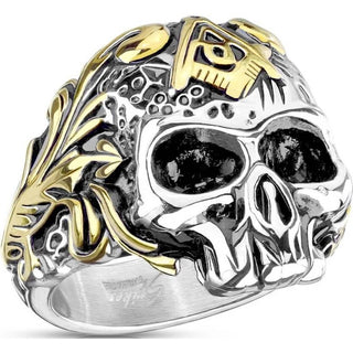 Masonic Skull Silver Gold