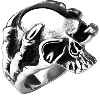 Dragon Claw Skull Silver