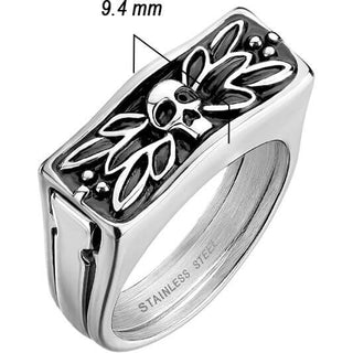 Finger Ring 2 piece secret compartment ring