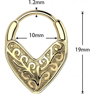 Ring floral heart Segment