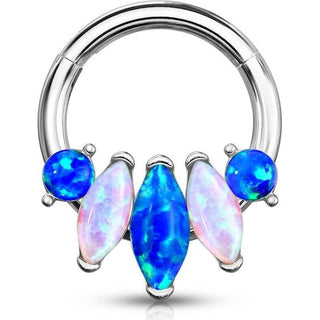 Ring Marquise Schliff 5 Opal Clicker