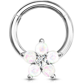 Ring Blume Opal Clicker