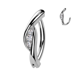 Belly Button Piercing zirconias Clicker