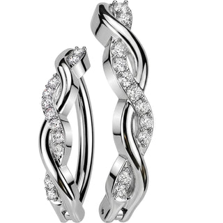 Belly Button Piercing pave cubic zirconia twist Clicker