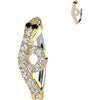 Belly Button Piercing snake zirconia