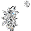 Belly Button Piercing marquise cubic zirconia cluster Clicker