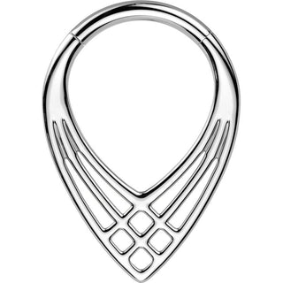 Titanium Ring chevron Clicker