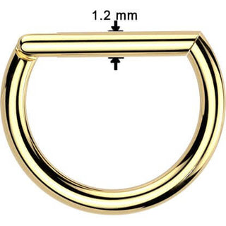 Titan Ring Gold Silber Schwarz Segment 