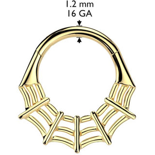 Titanium Ring spiderweb Segment