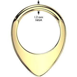 Titanium Ring teardrop Segment