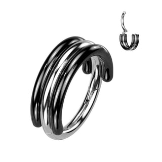 Titanium Ring Two-coloured Clicker