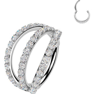 Titanium Ring triple layer zirconia Segment
