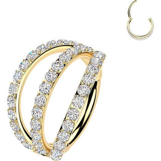 Titanium Ring triple layer zirconia Segment