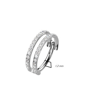 Titanium Ring Zirconia Clicker