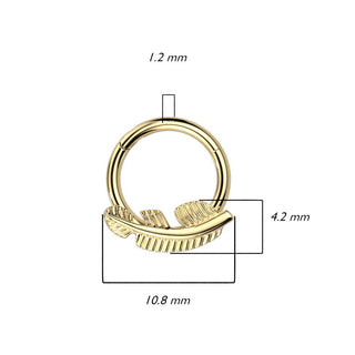 Titanium Ring Feather Clicker