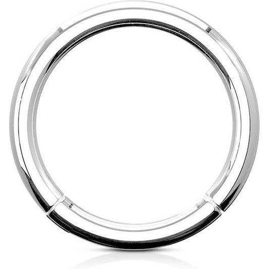 Titanium Ring Silver Clicker