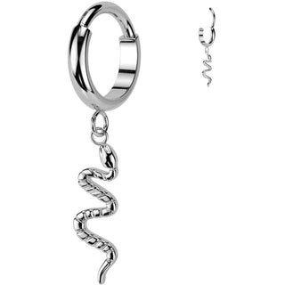 Titanium Ring snake dangle Segment