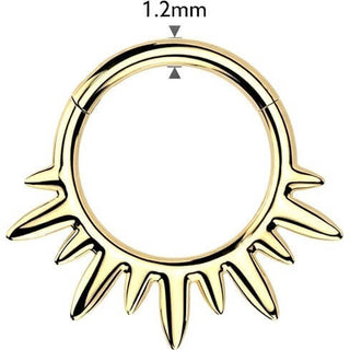 Titanium Ring spikes Clicker