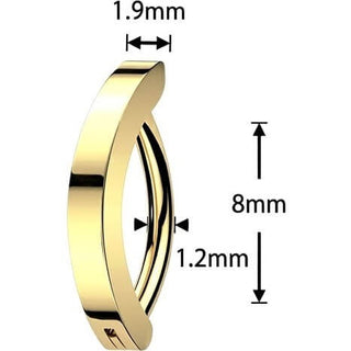 Titanium Eyebrow Piercing classic Clicker