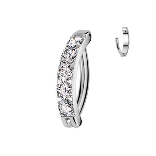 Titan Bauchnabelpiercing Zirkonias