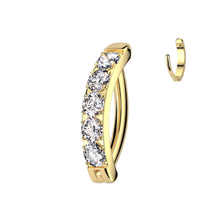 Titan Bauchnabelpiercing Zirkonias