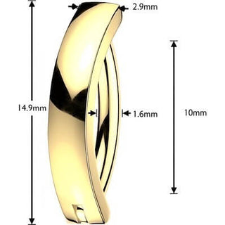 Titanium Belly Button Piercing convex Clicker