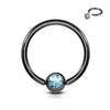 Ring Ball Zirconia Captive Bead