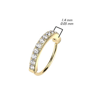 Ring Zirconia Single Line Bendable
