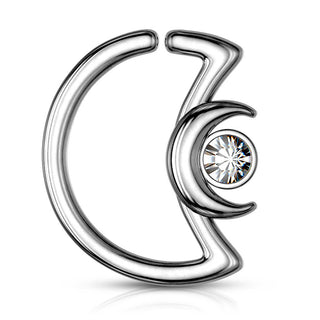 Ring Moon Zirconia Bendable