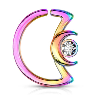 Ring Moon Zirconia Bendable