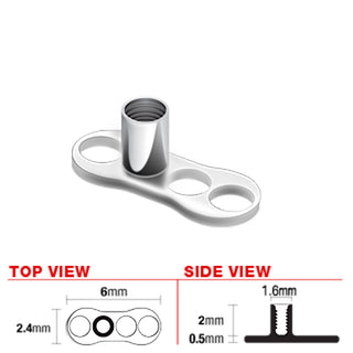Titanium 3 Hole Base Anchor 2mm