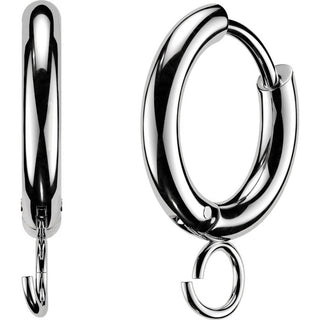Hoop Earring o-ring for charms 1 pair Clicker