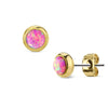 Ear Stud Opal Round