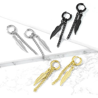 Earring Spring Chain dangle Clicker