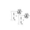 Bouton d'Oreille Lettres A-Z Argent