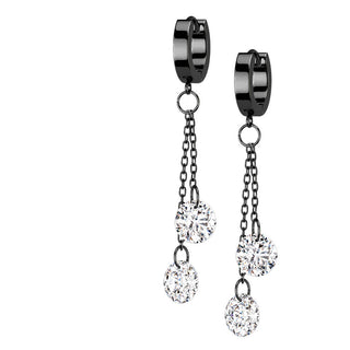 Round Zirconia dangle Clicker