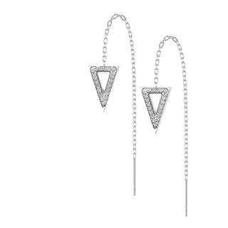 Bouton d'Oreille Pendentif Triangle Zircone