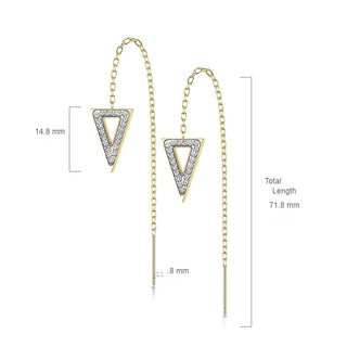 Triangle Chain dangle Zirconia