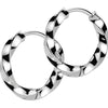 Earring twisted 2.5mm thick