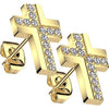 Earring cross zirconia