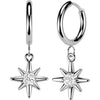 sunburst zirconia dangle