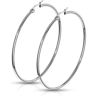 Hoop Earring 316L Round Hoop Earrings 1 Pair