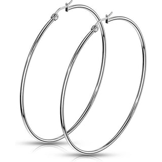 Hoop Earring 316L Round Hoop Earrings 1 Pair