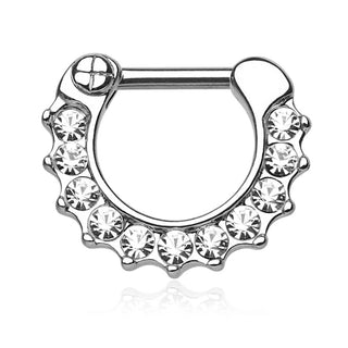 Septum Piercing Clicker Zirconia Clicker