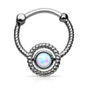 Septum Piercing Clicker Opal Clicker