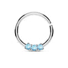 Piercing Ring 3 Zirconia Bendable