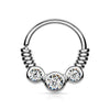 Ring 3 Zirconia Coiled Wire Bendable