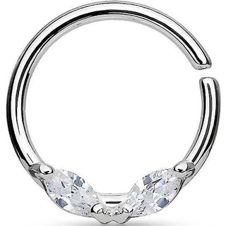 Ring Marquise Cut Zirconia Bendable