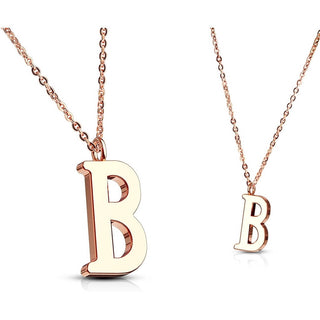 Necklace Letters A-Z Roségold
