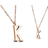 Necklace Letters A-Z Roségold